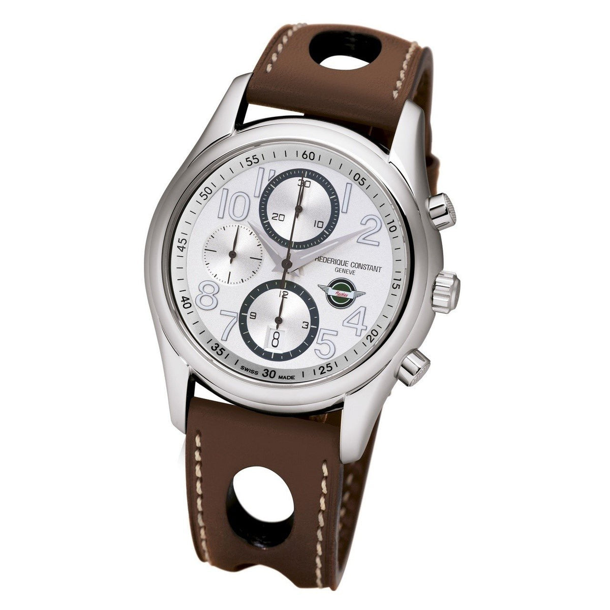 Frederique Constant Men's FC-392HSDG6B6 Healey Chronograph Brown Leather Watch