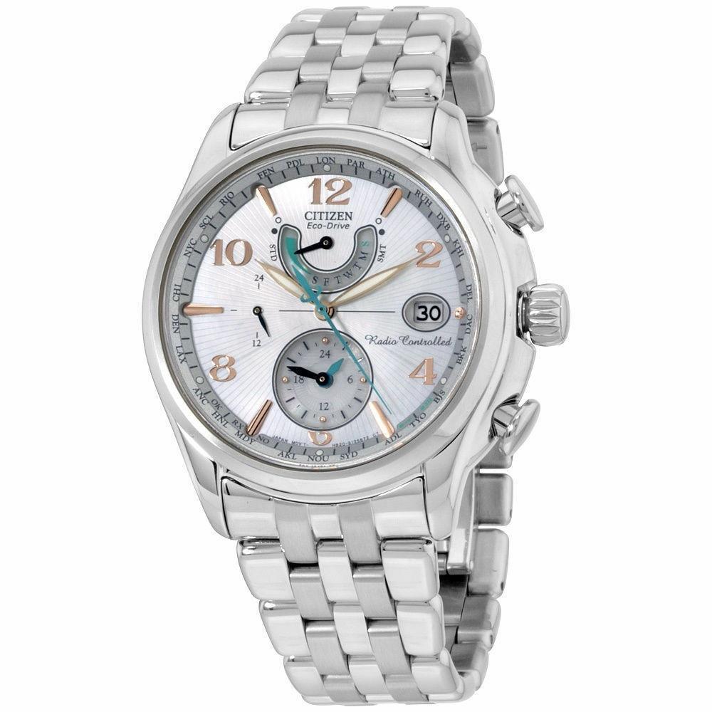 Citizen Women's FC0000-59D World Time A-T Stainless Steel Watch