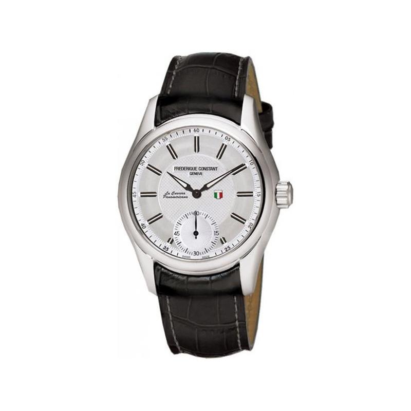 Frederique Constant Men's FC435S6B6 Vintage Rally Black Leather Watch