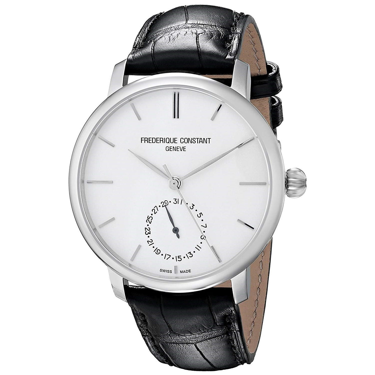 Frederique Constant Men's FC710S4S6 Slimline Black Leather Watch