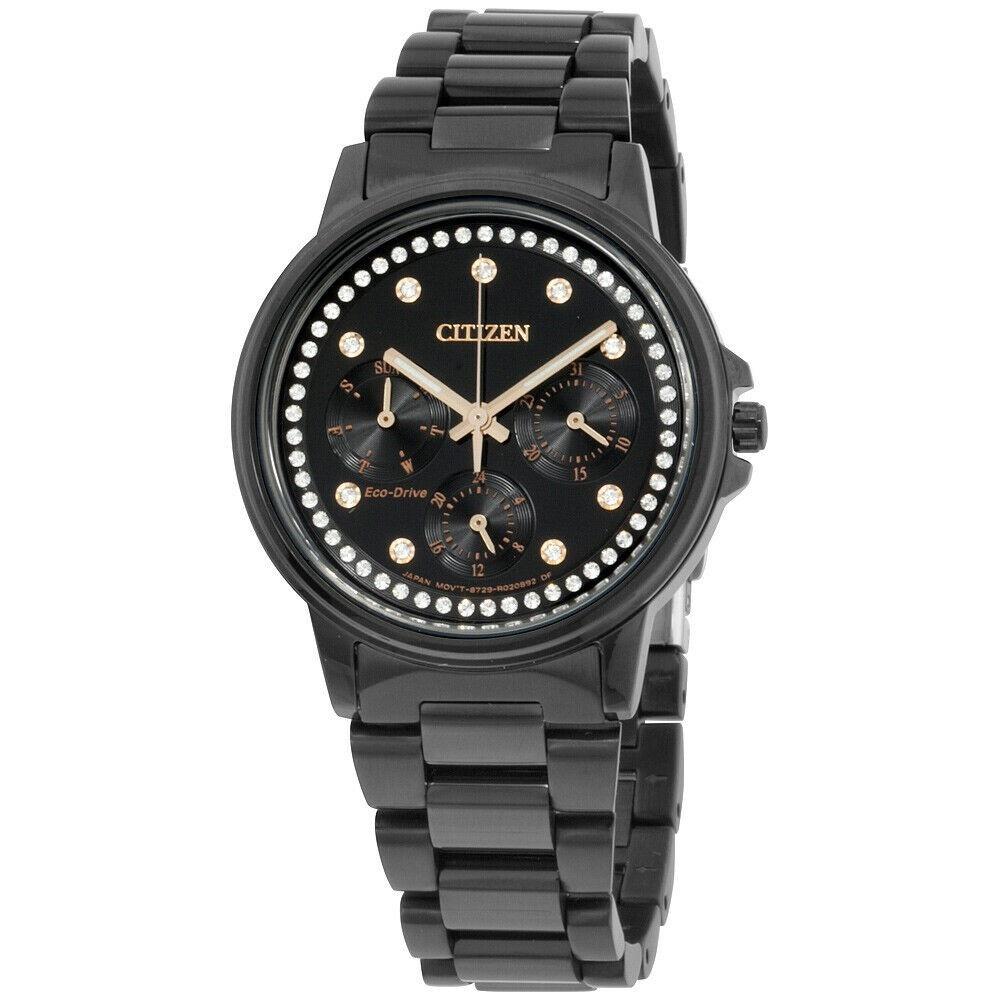 Citizen Women&#39;s FD2047-58E Silhouette Black Stainless Steel Watch