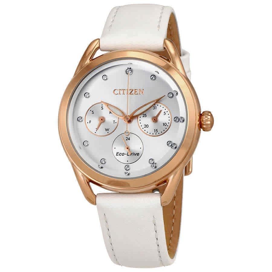 Citizen Women's FD2053-04A LTR White Leather Watch