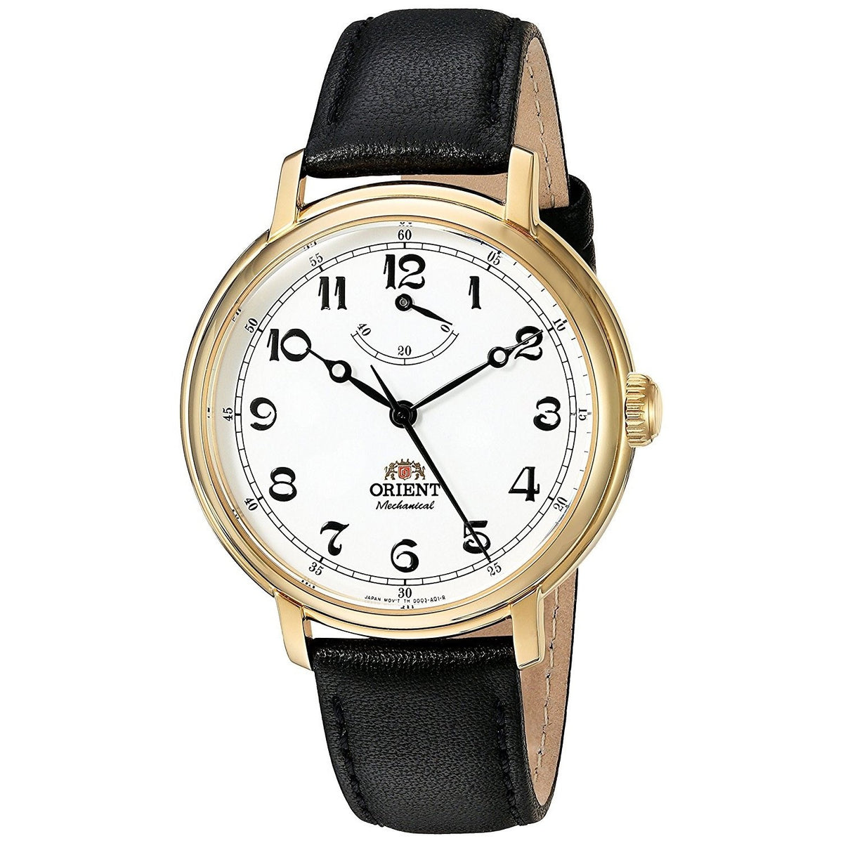 Orient Men&#39;s FDD03001W0 Monarch Mechanical Black Leather Watch