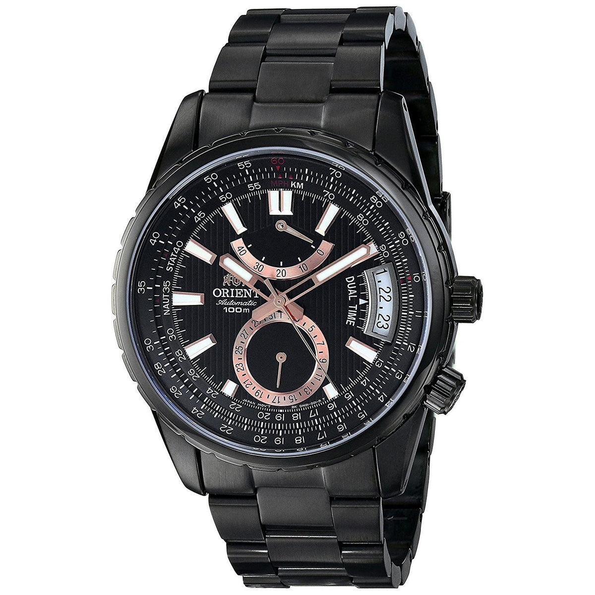 Orient Men&#39;s FDH01001B0 Voyager Automatic Black Stainless Steel Watch
