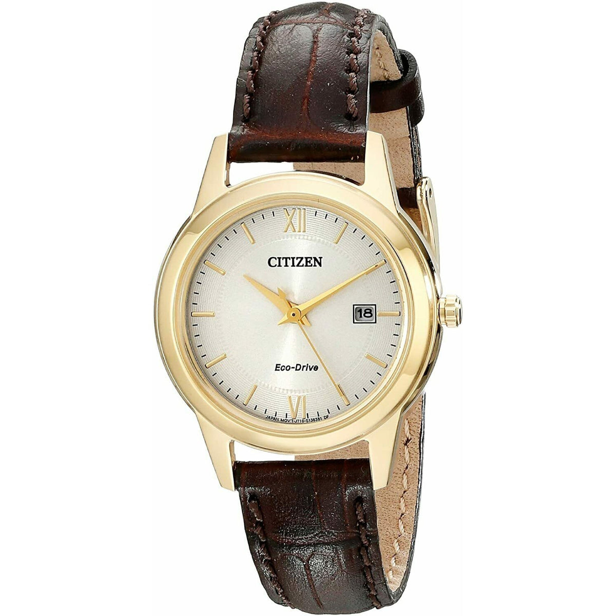 Citizen Women's FE1082-05A Corso Brown Leather Watch