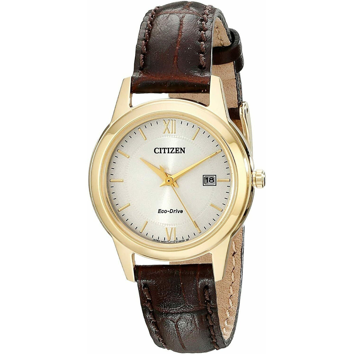 Citizen Women&#39;s FE1082-05A Corso Brown Leather Watch