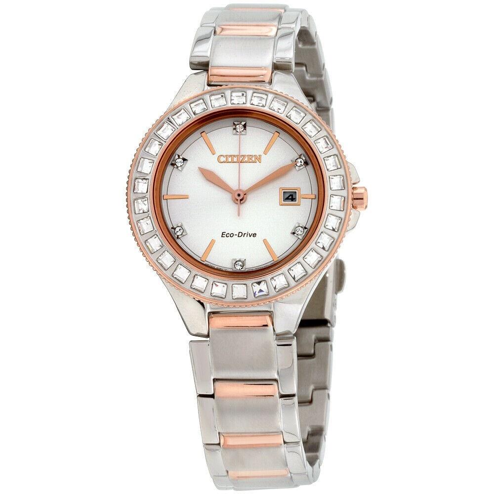 Citizen Women&#39;s FE1196-57A Silhouette Crystal Two-Tone Stainless Steel Watch