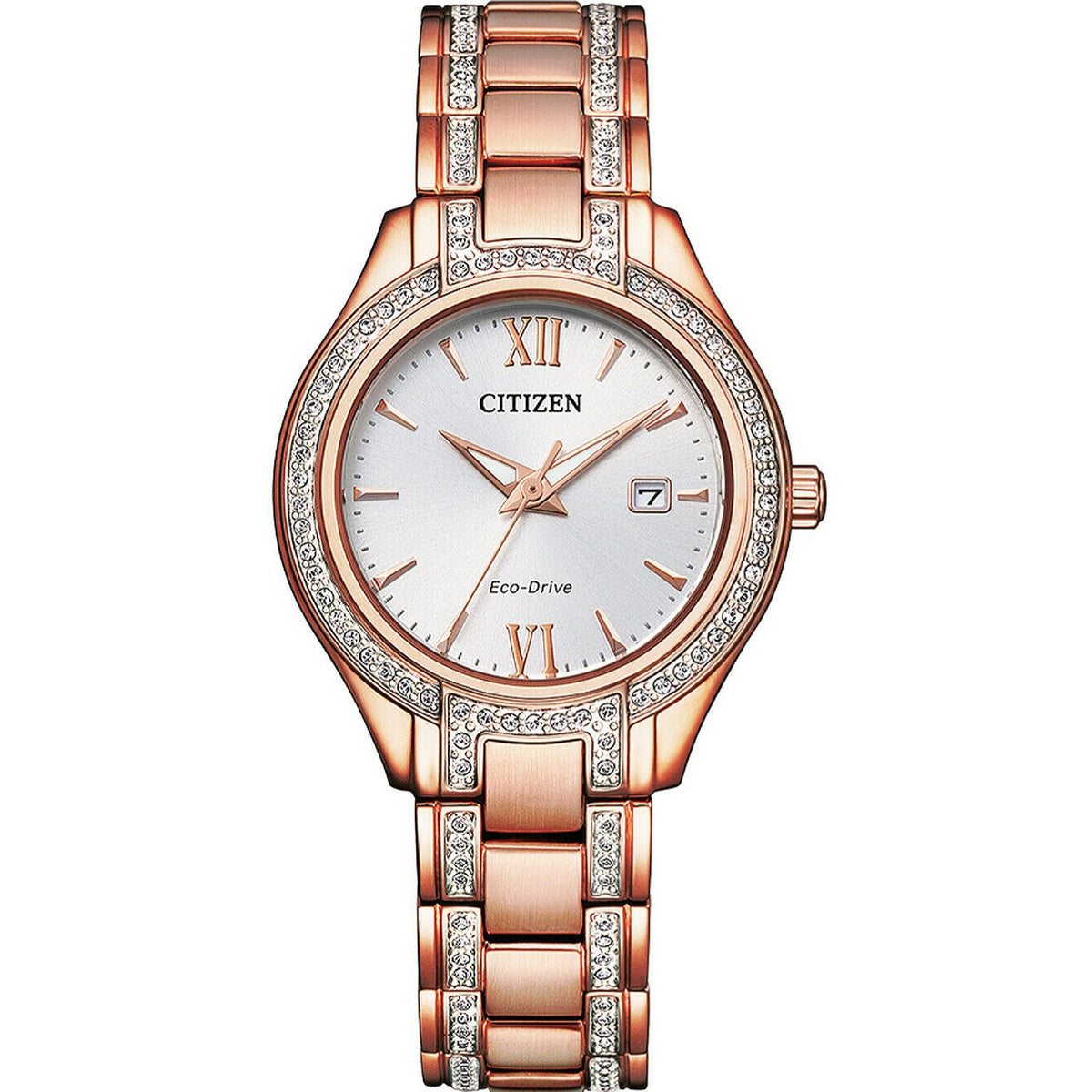 Citizen Women's FE1233-52A Silhouette Crystal Rose-Tone Stainless Steel Watch