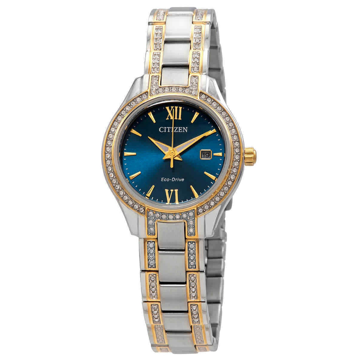 Citizen Women&#39;s FE1234-50L Silhouette Crystal Two-Tone Stainless Steel Watch