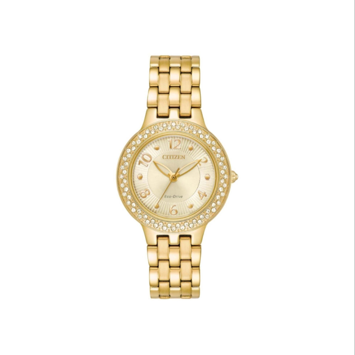 Citizen Women's FE2082-51P Silhouette Crystal Gold-Tone Stainless Steel Watch