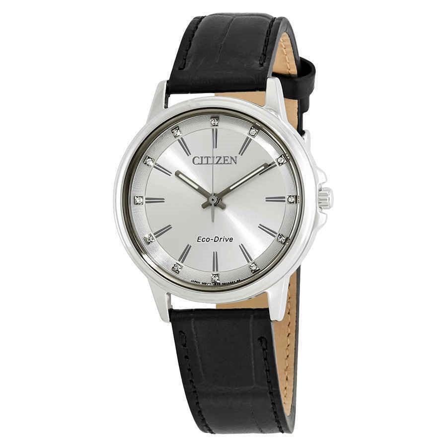 Citizen Women's FE7030-14A Chandler Black Leather Watch