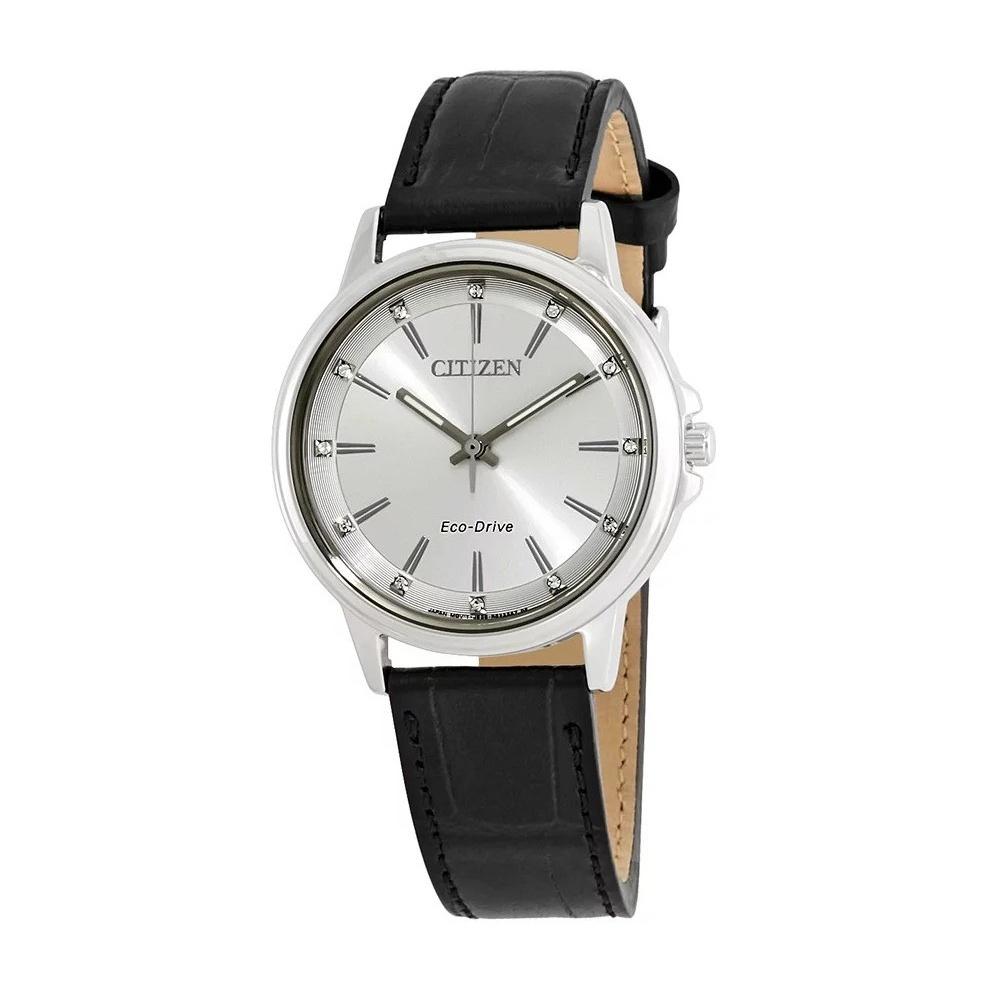 Citizen Women's FE703014A Chandler Black Leather Watch