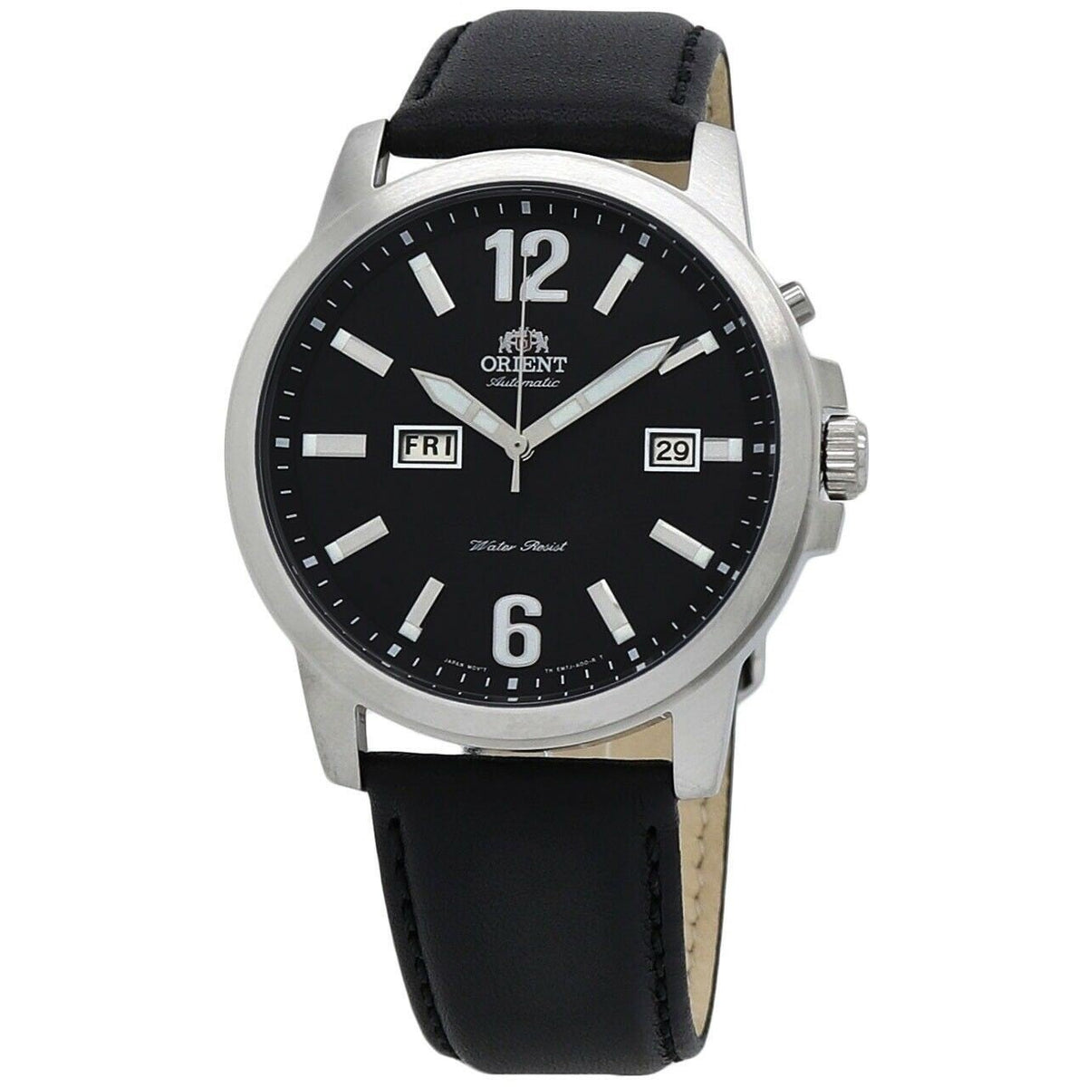 Orient Men's FEM7J00BB9 Starfish Black Leather Watch