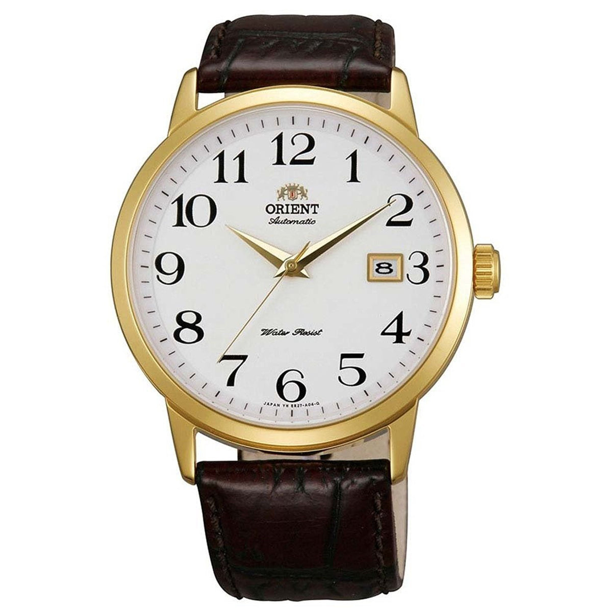 Orient Men&#39;s FER27005W0 Symphony Automatic Brown Leather Watch