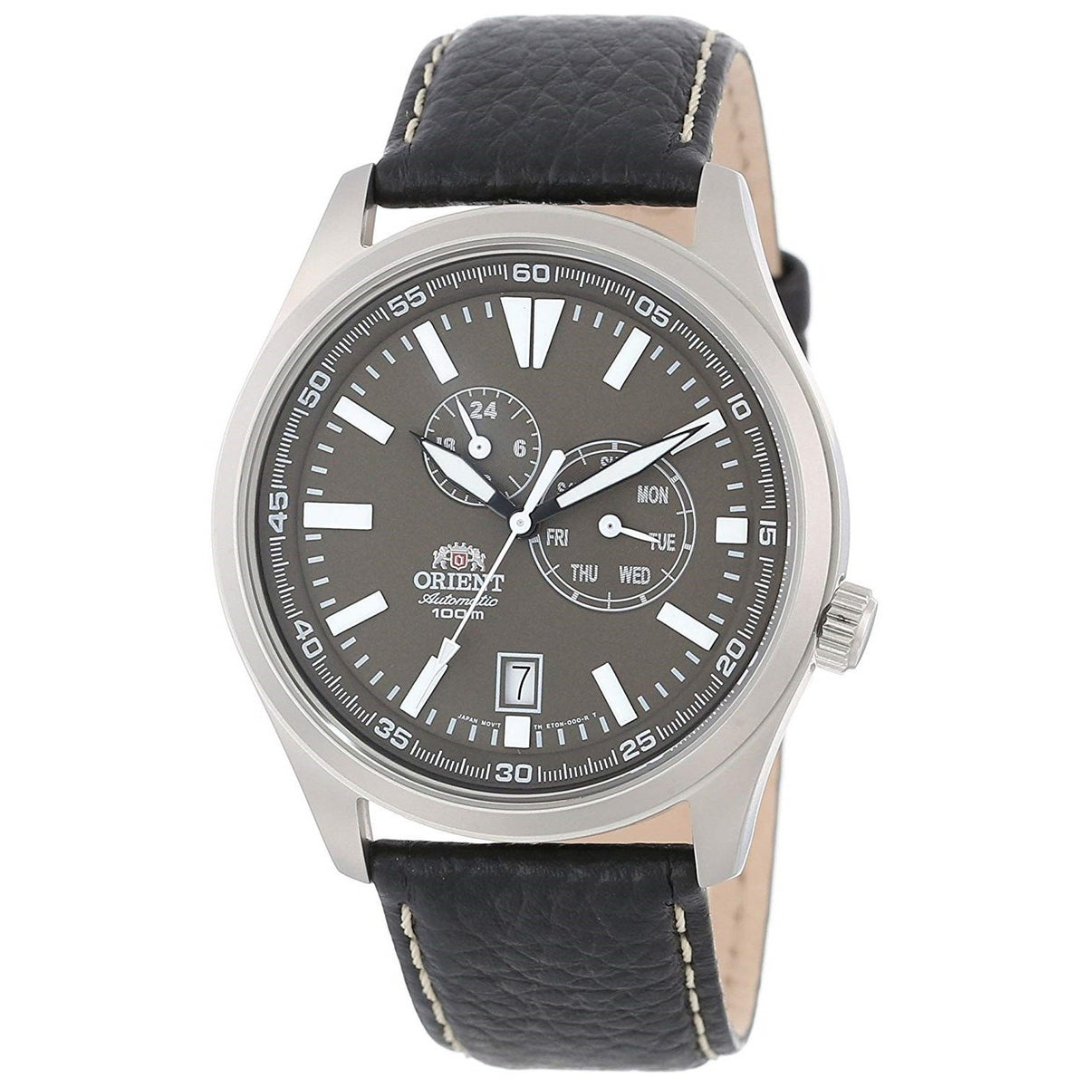 Orient Men&#39;s FET0N002K0 Defender Automatic Black Leather Watch