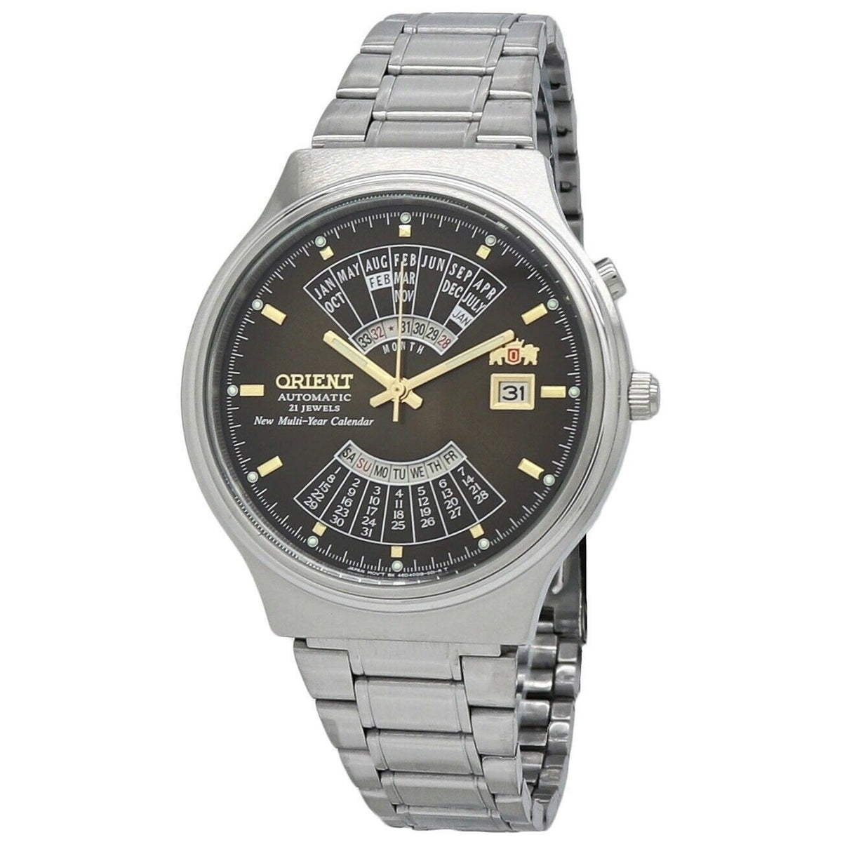 Orient Men's FEU00002TW Multi Year Calendar Multi Year Calendar Stainless Steel Watch
