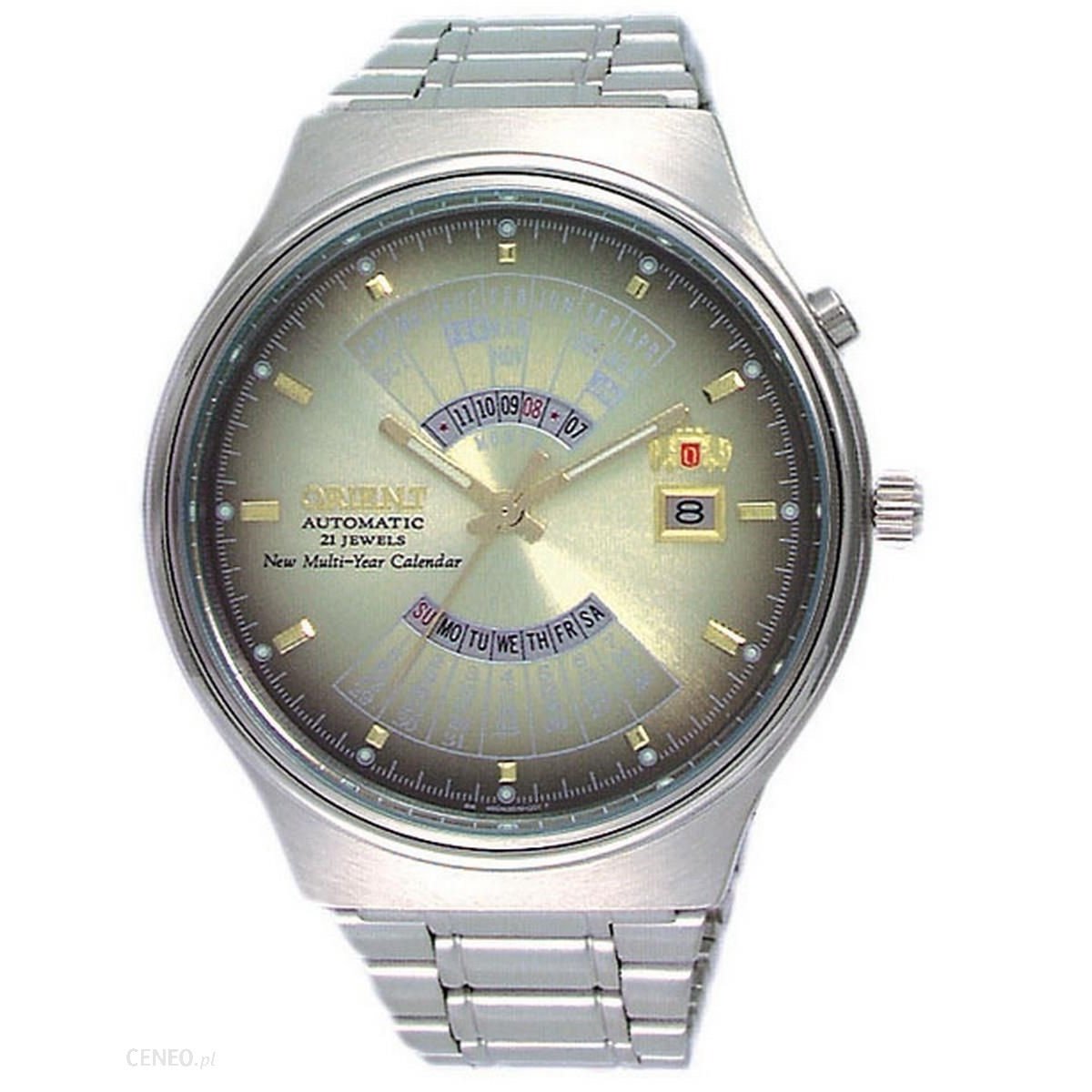Orient Men&#39;s FEU00002UW Perpetual Calnedar World Time Automatic Stainless Steel Watch