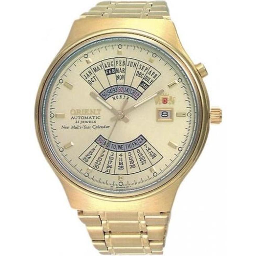 Orient automatic 21 jewels multi year calendar sale