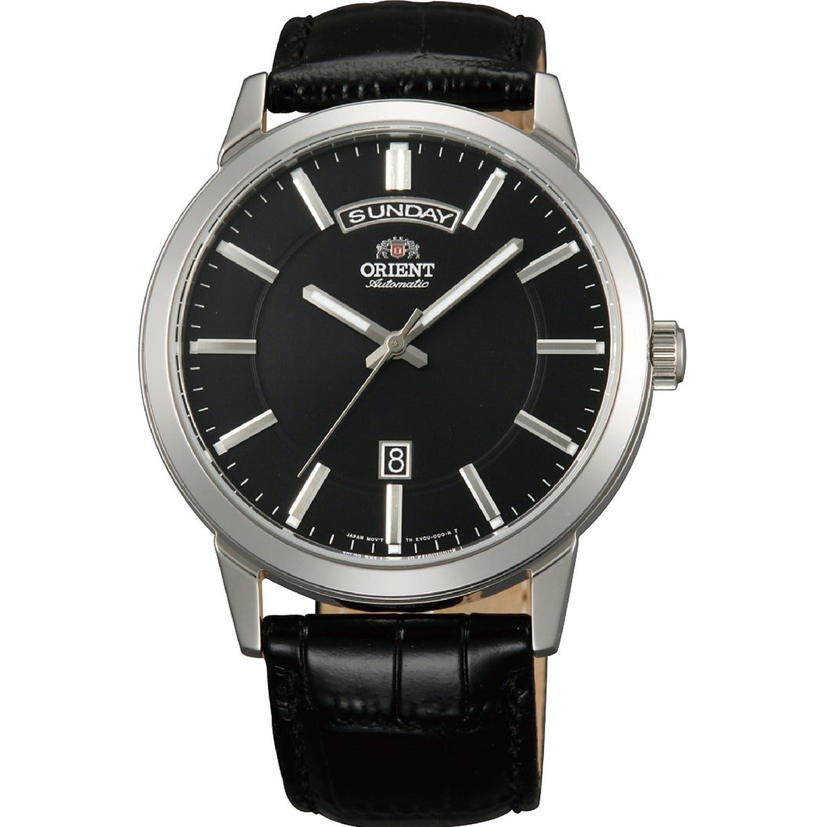 Orient Men&#39;s FEV0U003BH Contemporary Automatic Black Leather Watch