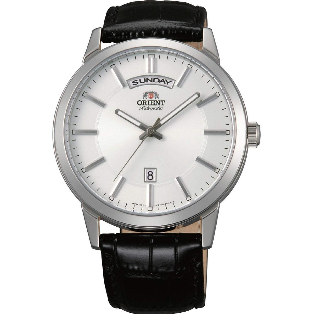 Orient Men&#39;s FEV0U003WH Contemporary Automatic Black Leather Watch