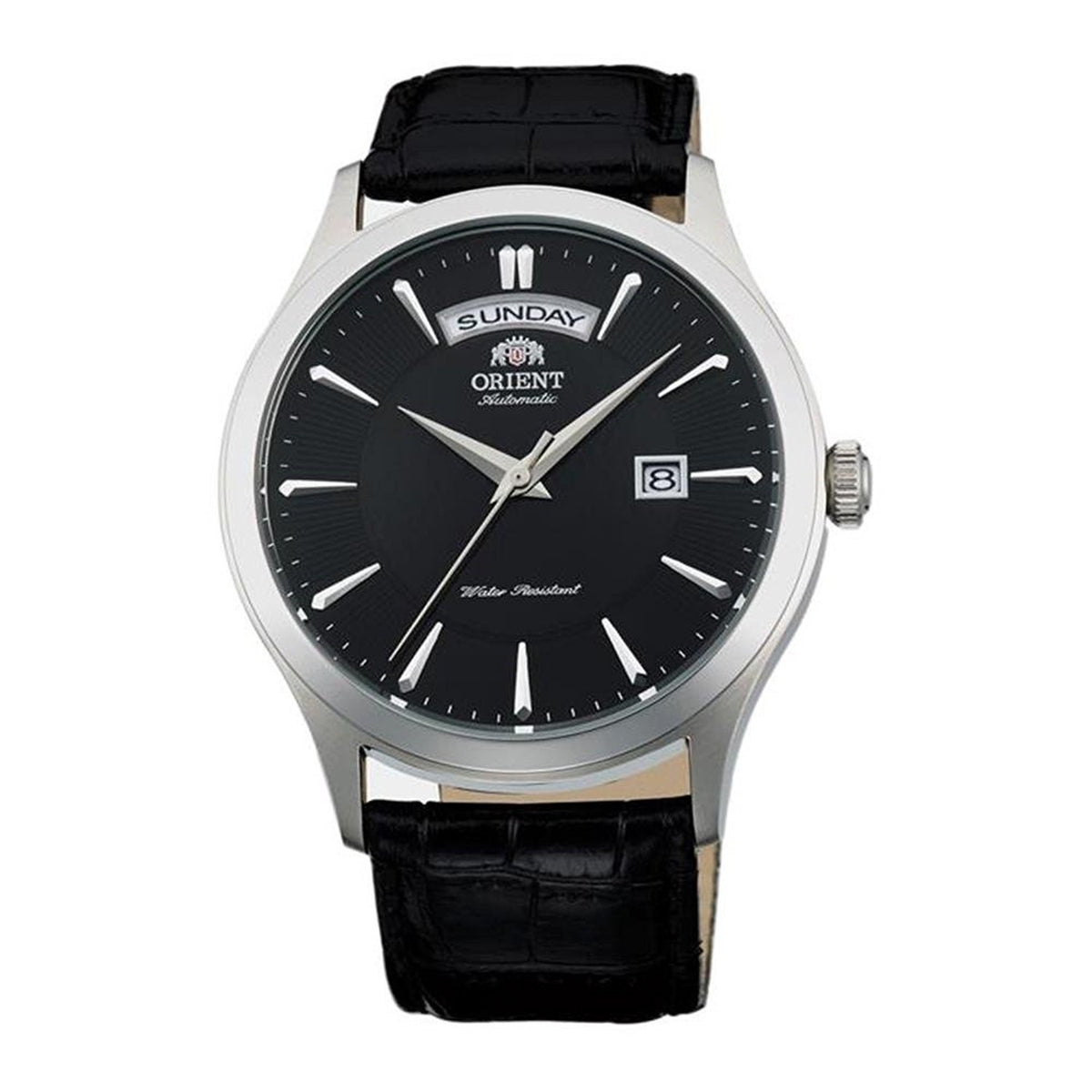 Orient Men&#39;s FEV0V003BH Union Automatic Black Leather Watch