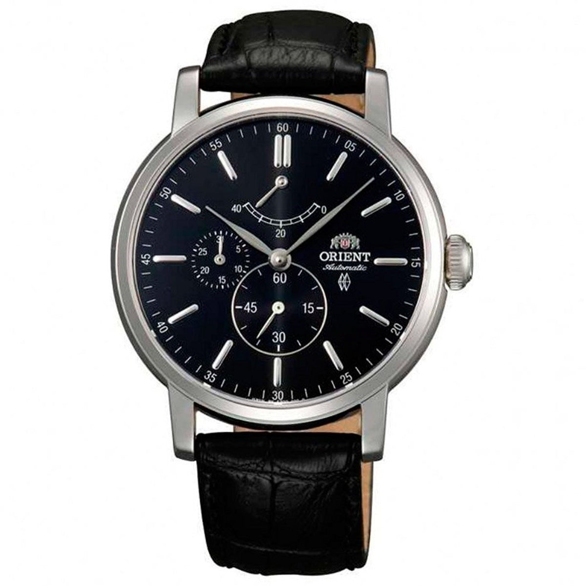 Orient Men&#39;s FEZ09003B0 Vintage Chronograph Automatic Black Leather Watch