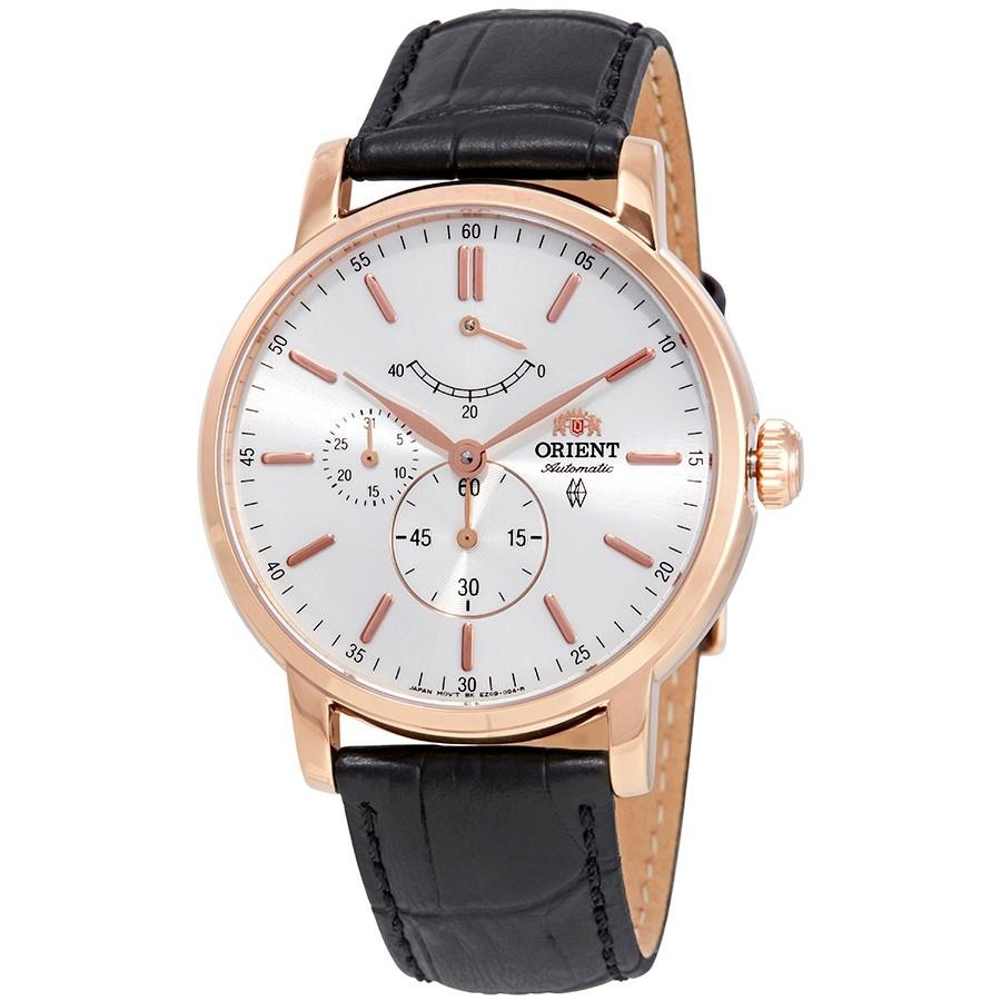 Orient Men's FEZ09006W0 Vintage Chronograph Automatic Black Leather Watch