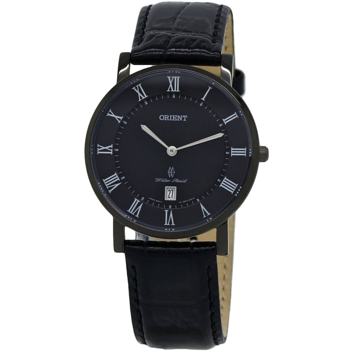 Orient Men's FGW0100DB0 Classic Black Leather Watch