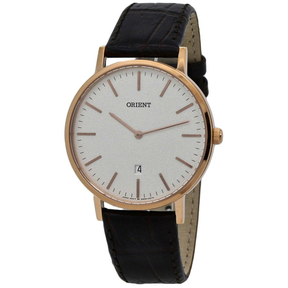 Orient Men&#39;s FGW05002W0 Classic Brown Leather Watch