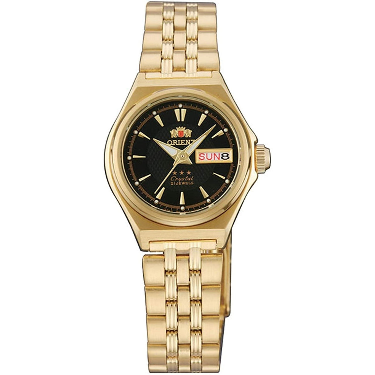 Orient Women's FNQ1S001B9 Tri Star Gold-Tone Stainless Steel Watch