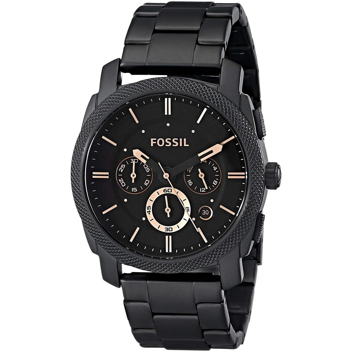 Fossil Men's FS4682 Machine Chronograph Black Stainless Steel Watch