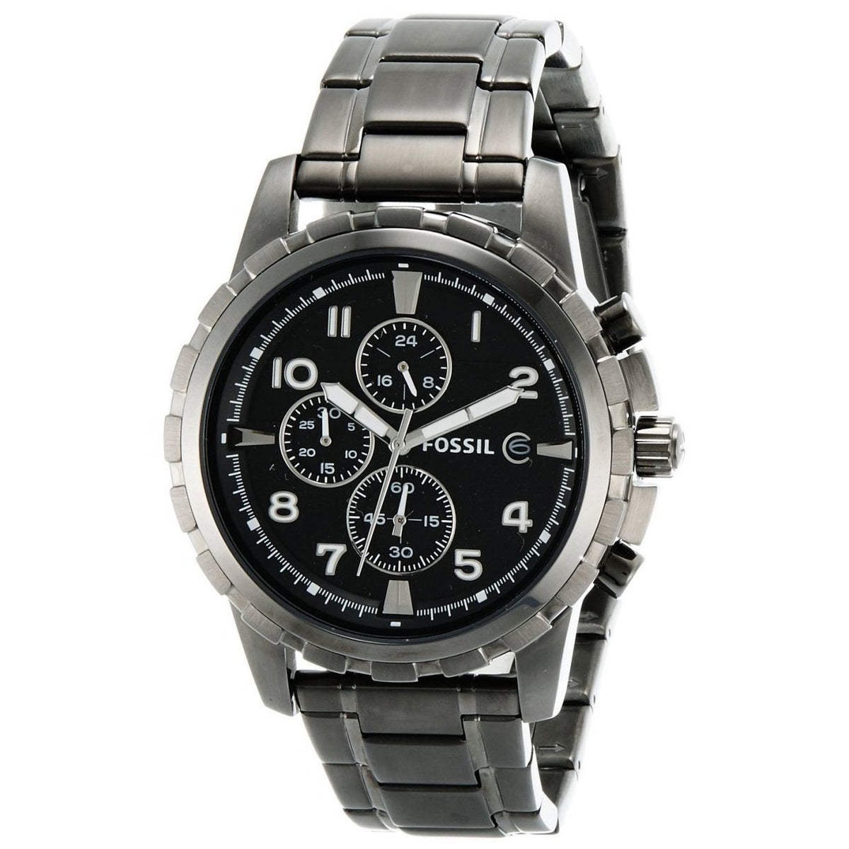 Fossil Men's FS4721 Dean Chronograph Black Stainless Steel Watch