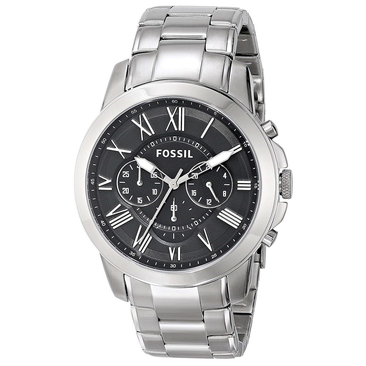 Fossil Men's FS4736 Grant Chronograph Stainless Steel Watch