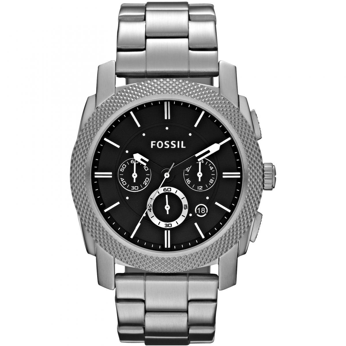 Fossil Men's FS4776 Machine Chronograph Grey Stainless Steel Watch