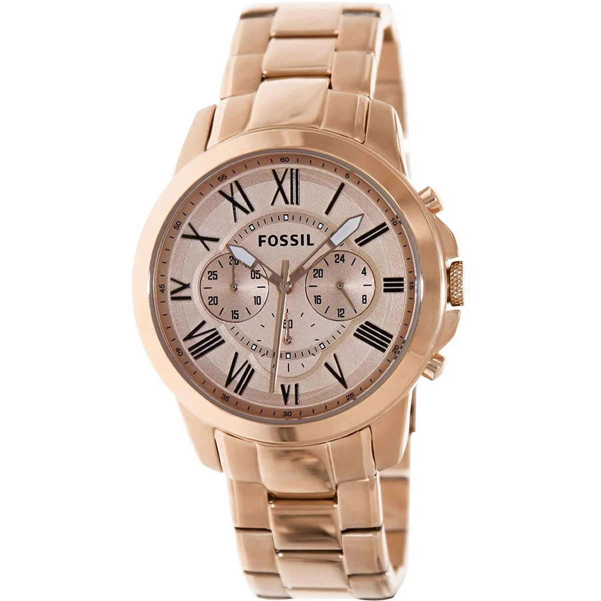Fossil Men's FS4833 Grant Chronograph Rose-Tone Stainless Steel Watch