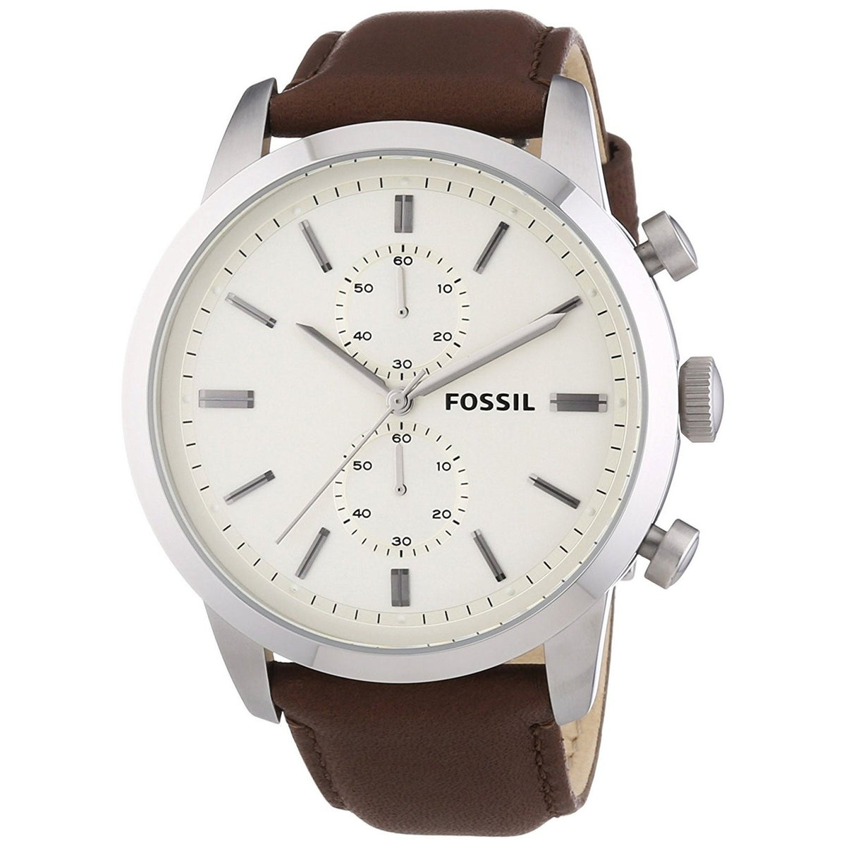 Fossil Men's FS4865 Townsman Chronograph Brown Leather Watch