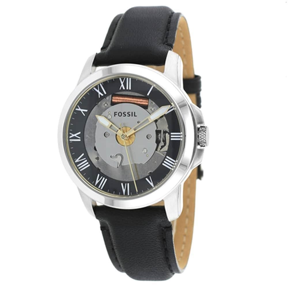 Fossil Women's FS4869 Grant Black Leather Watch