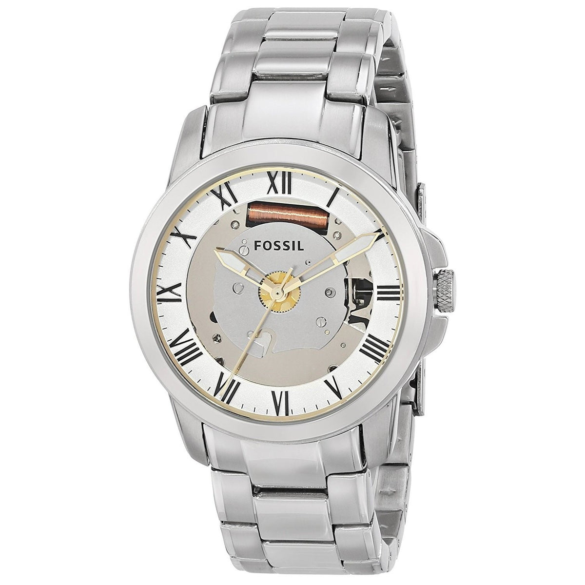 Fossil Men's FS4871 Grant Stainless Steel Watch