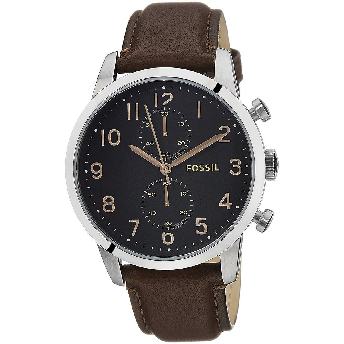 Fossil Men's FS4873 Townsman Chronograph Brown Leather Watch