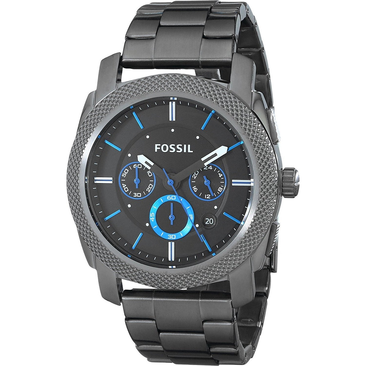 Fossil Men's FS4931 Machine Chronograph Black Stainless Steel Watch