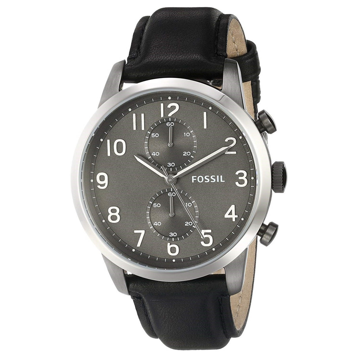 Fossil Men's FS4972 Townsman Chronograph Black Leather Watch