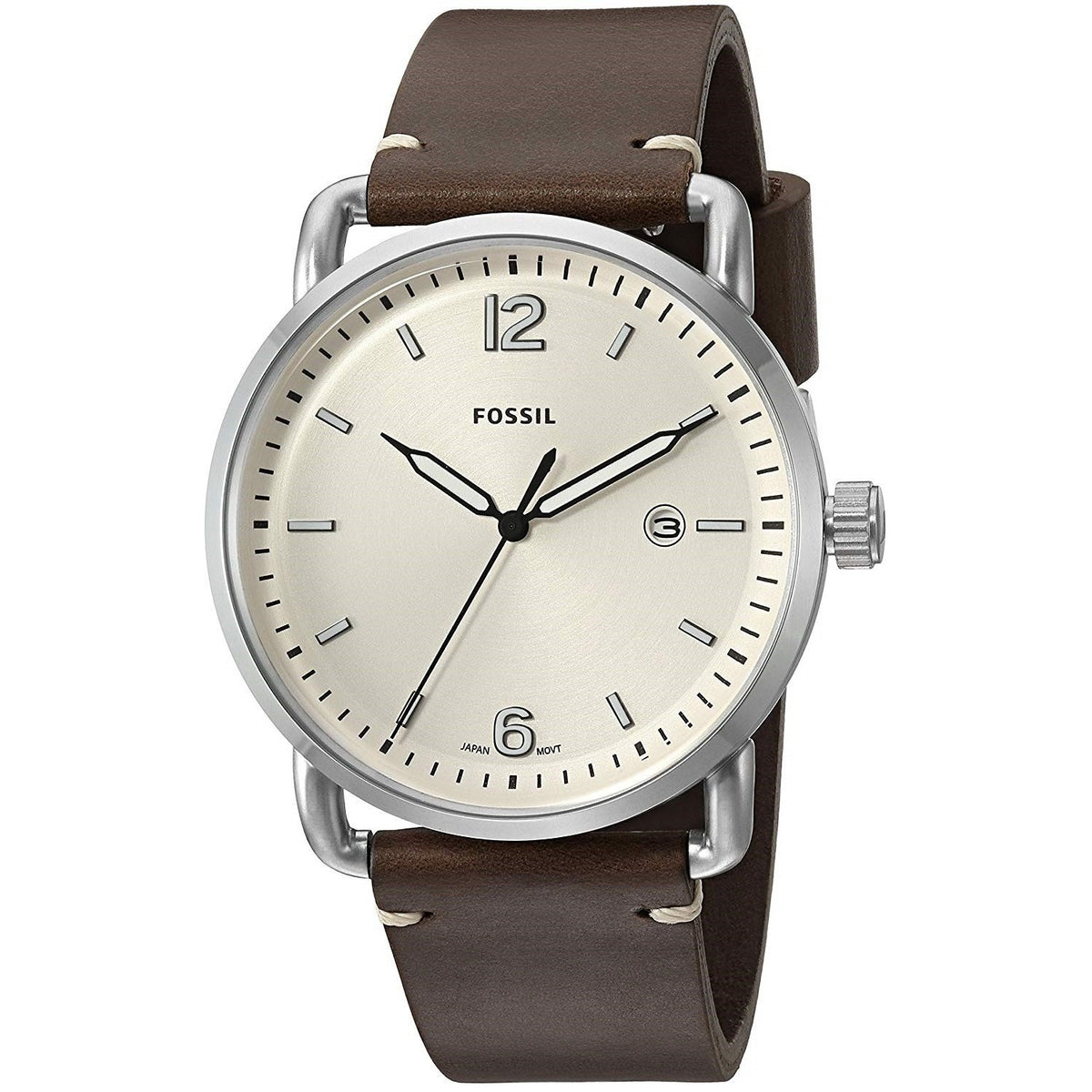 Fossil Men's FS5275 The Commuter Brown Leather Watch