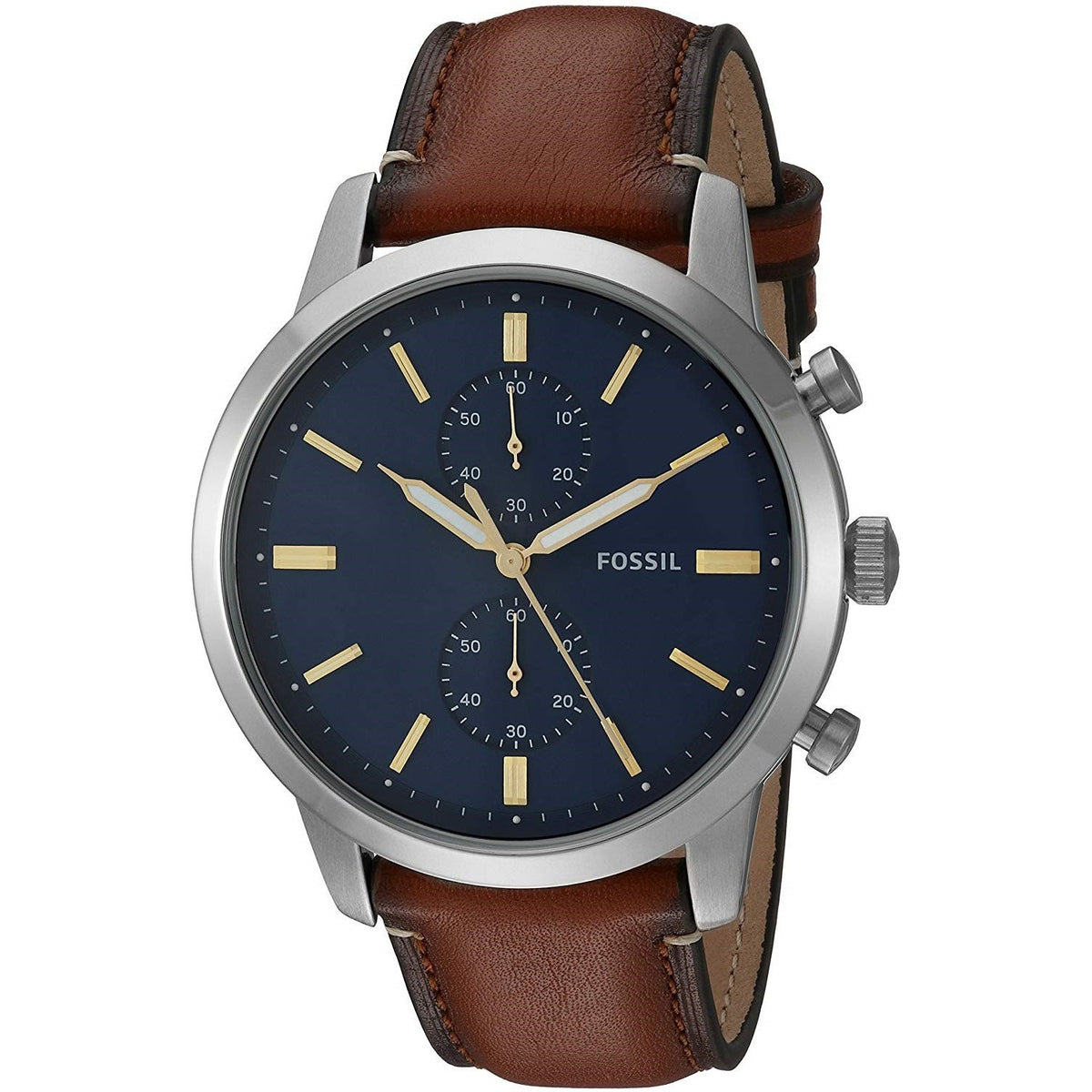 Fossil Men's FS5279 Townsman Chronograph Brown Leather Watch