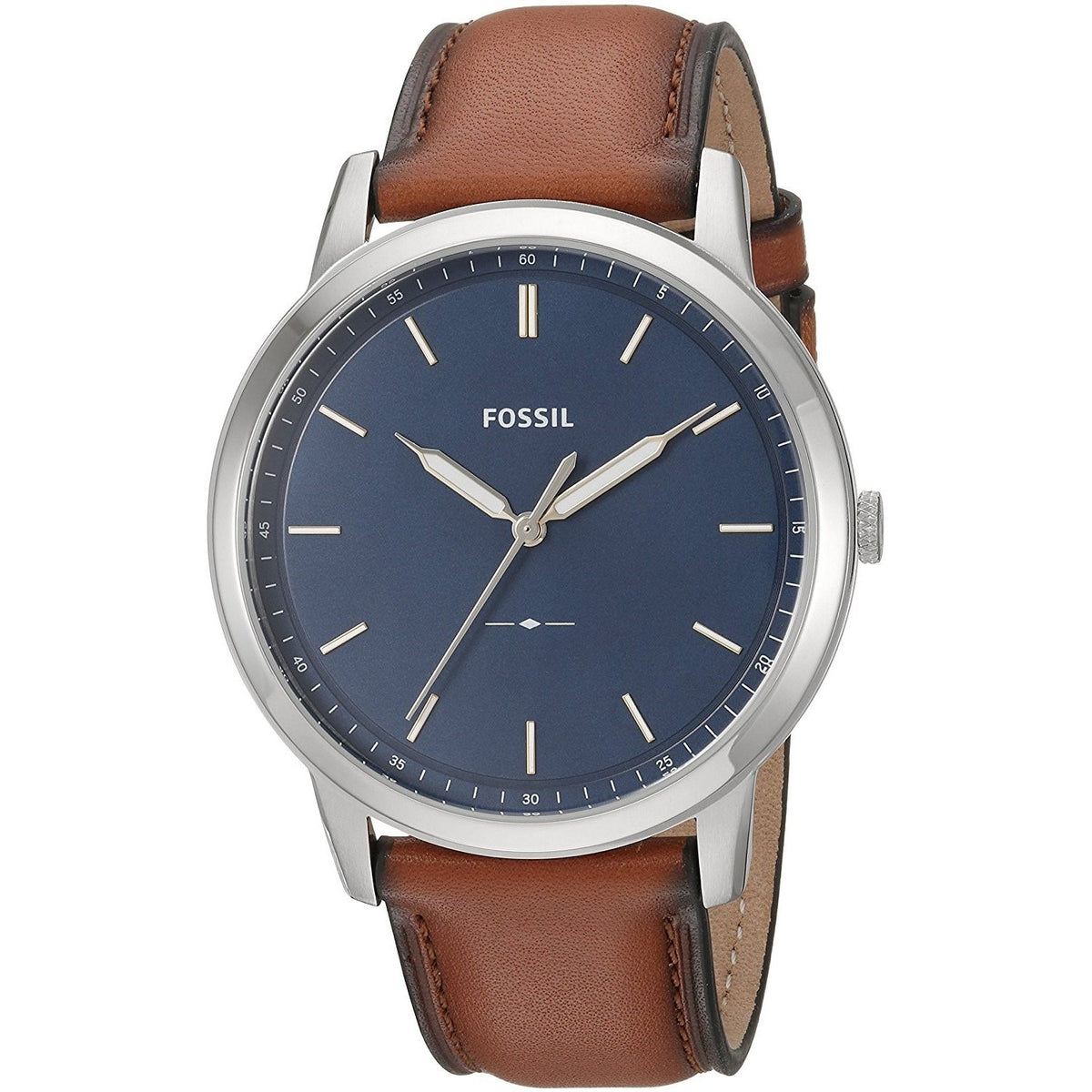 Fossil Men's FS5304 The Minimalist Brown Leather Watch