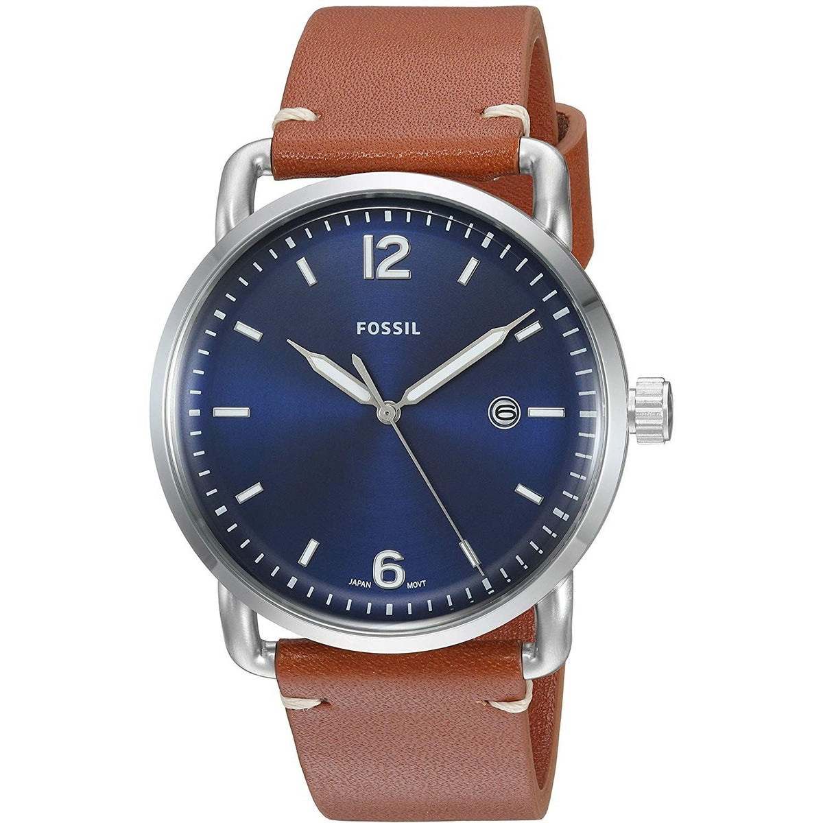 Fossil Men's FS5325 The Commuter Brown Leather Watch