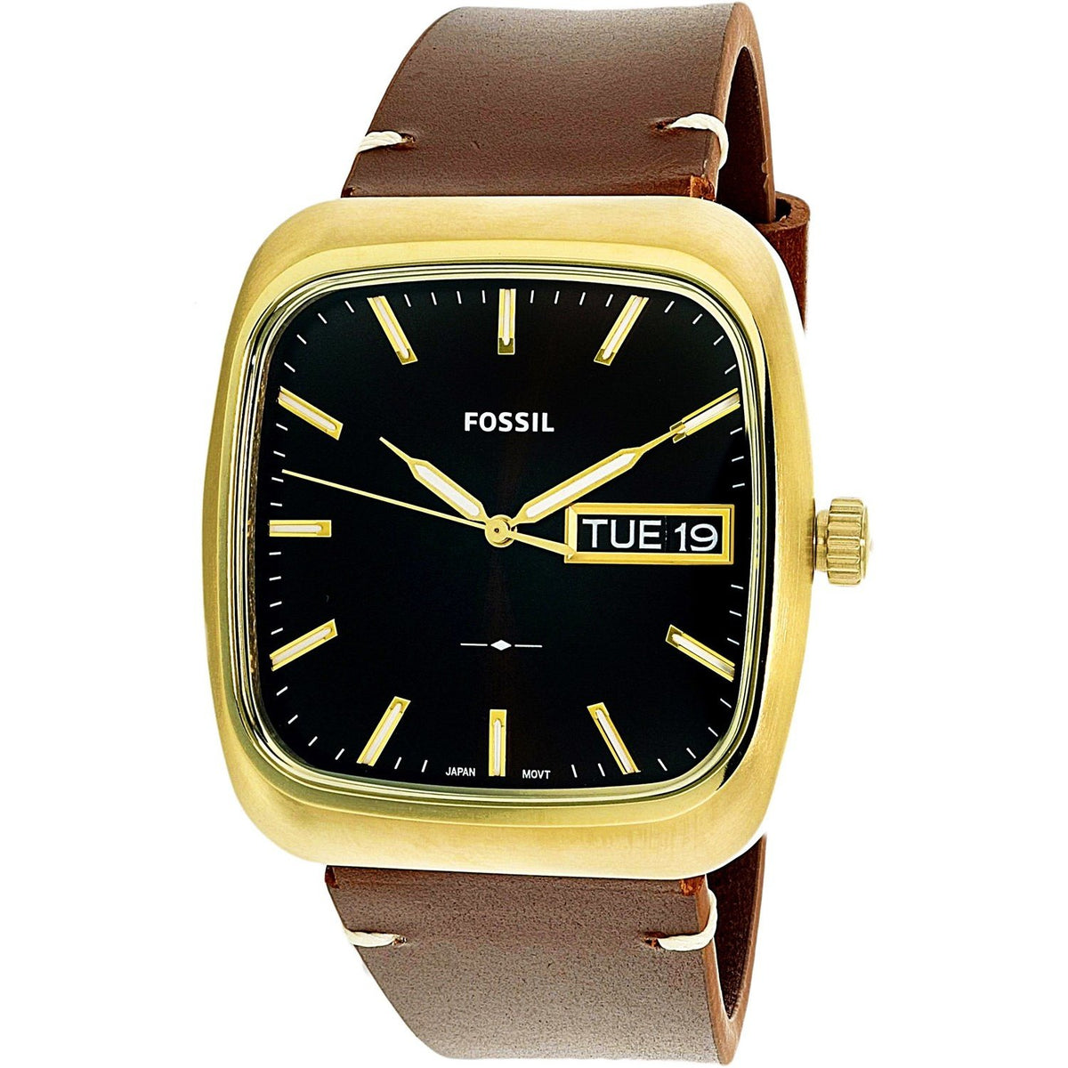Fossil Men's FS5332 Rutherford Brown Leather Watch