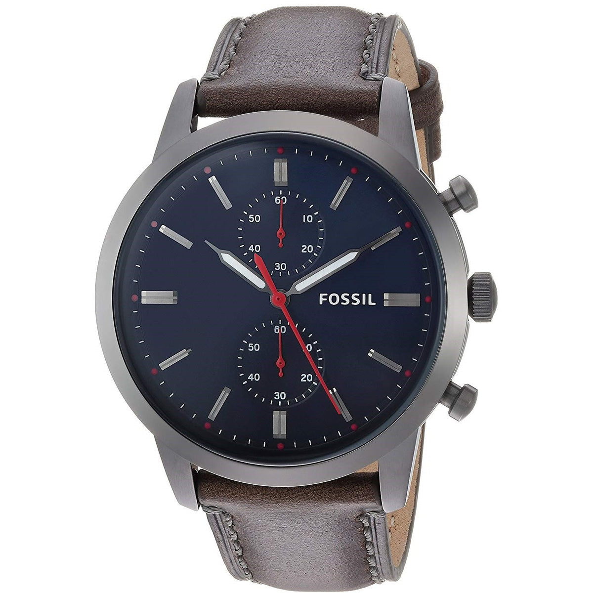 Fossil Men's FS5378 Townsman Chronograph Brown Leather Watch