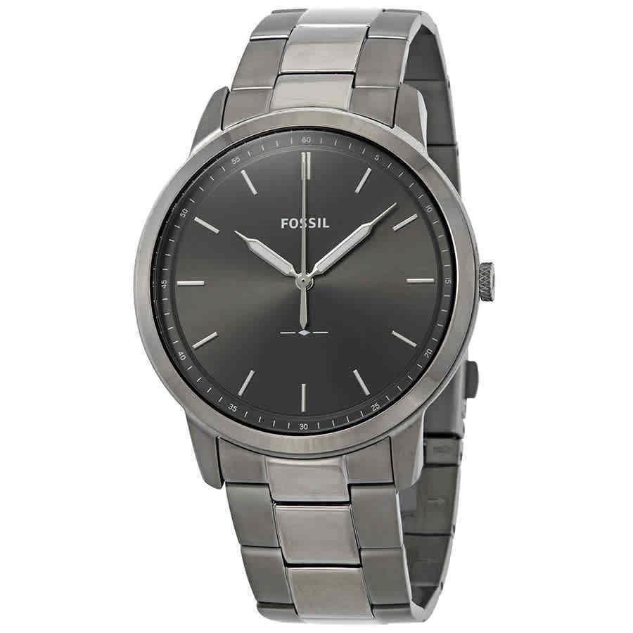 Fossil Men's FS5459 The Minimalist 3H Grey Stainless Steel Watch