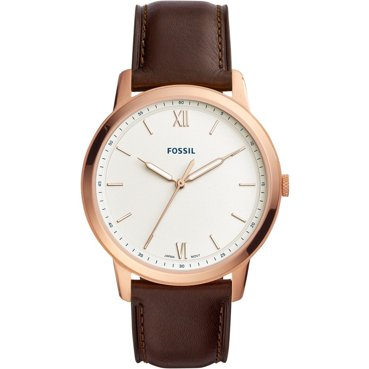 Fossil Men's FS5463 the Minimalist Brown Leather Watch