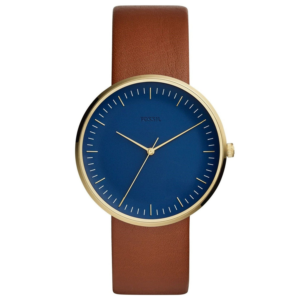 Fossil Men's FS5473 Essentialist Brown Leather Watch
